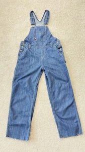 Dickies Dungarees Jean Denim Bib Workwear Farmer Overalls S - Picture 1 of 8
