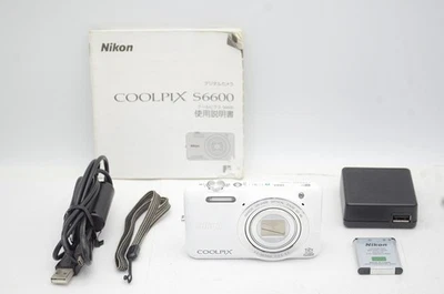 [Mint] Nikon COOLPIX S6600 16.0MP Compact Digital Camera Natural White #250827a - Image 1 of 4
