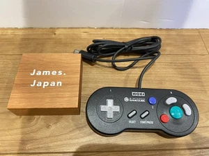 HORI Gamecube Digital Controller Pad Black Gameboy Player  JAPAN Tested Working - Picture 1 of 12