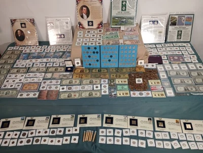 Huge Coin & Currency Lot .Gold, Platinum,Silver,Barber, Errors,OBW, Seated  - Image 1 of 4