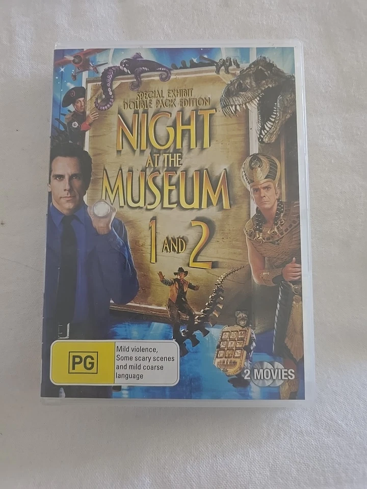 Night At The Museum 1 & 2 - DVD - Region 4 Ben Stiller Family Comedy Movie - Image 1 of 4