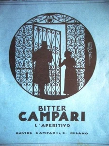 1928 Werbung BITTER CAMPARI APERITIF Ugo Mochi - Bild 1 von 1