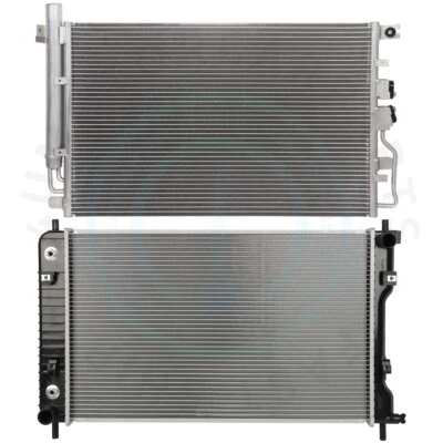 Radiator & Condenser Cooling Kit For 2010-2015 GMC Terrain Chevrolet Equinox - Image 1 of 4