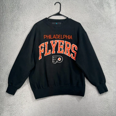Vintage Logo Athletic Philadelphia Flyers Crewneck Fleece Sweater Mens Size L Cover