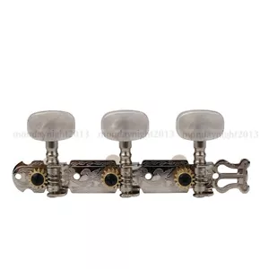 2 Stück Klassische Akustikgitarre Stimmschlüssel Heringe Oval Knopf - Bild 1 von 5