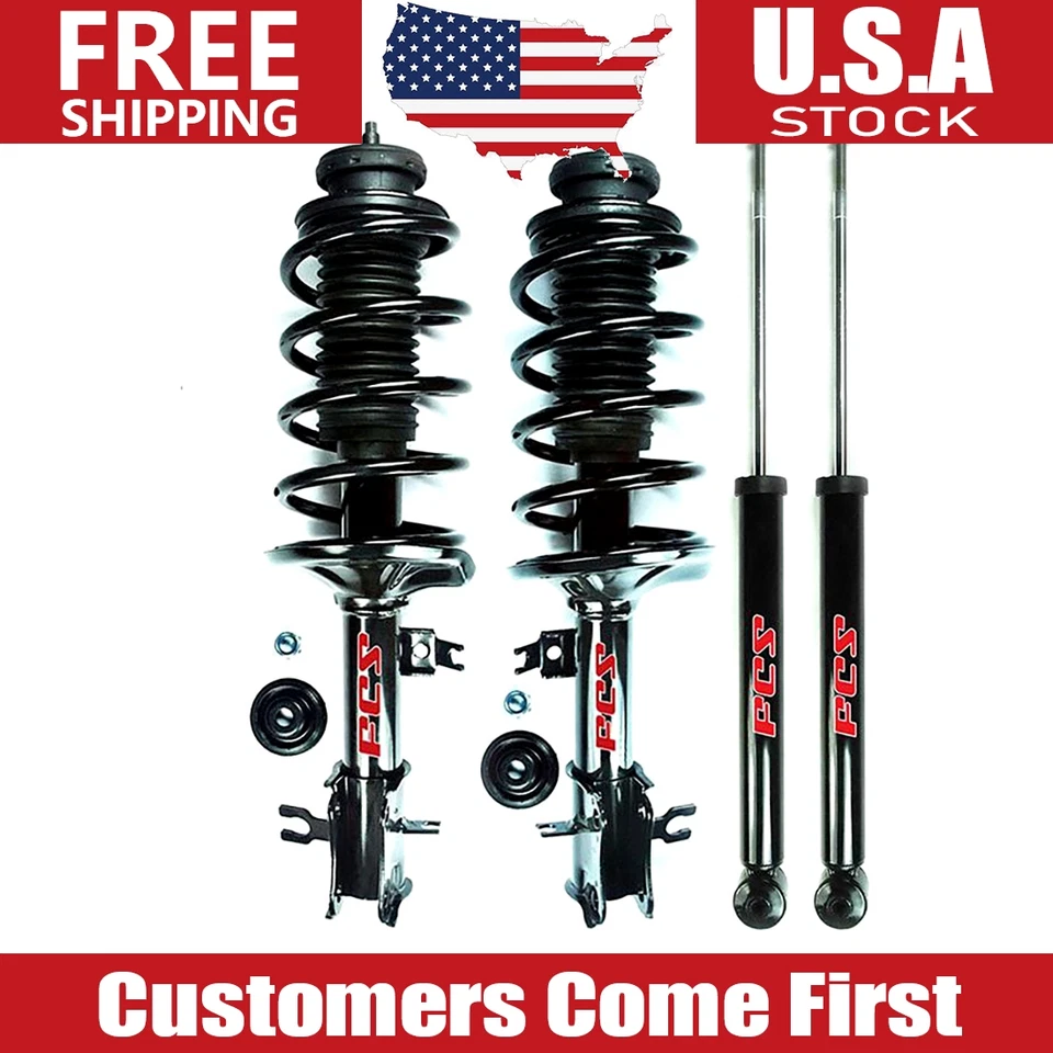 Juego de 4 amortiguadores delanteros completos de puntal y traseros para Chevrolet Aveo5 FCS 2007-2011 Foto 1 de 4