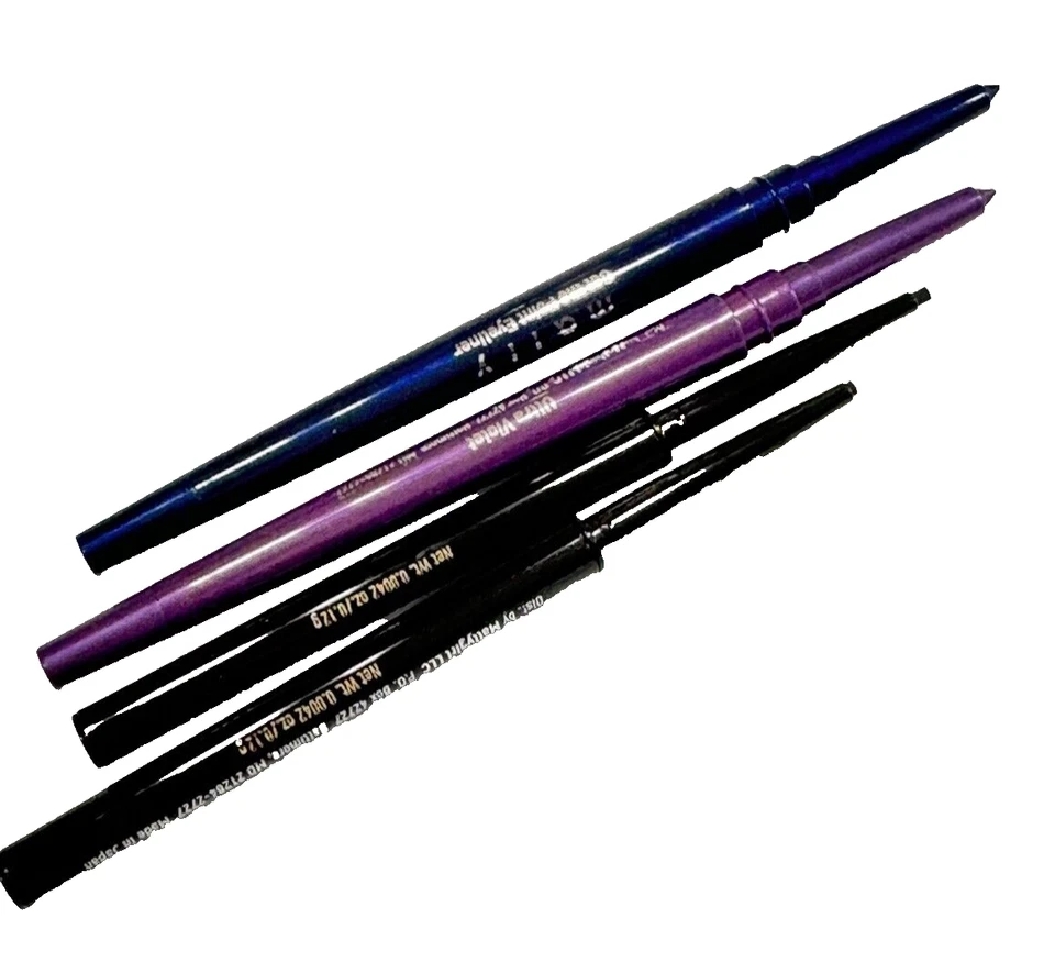 MALLY Delineador de Ojos 1 ULTRAVIOLETA / 1 AZUL ELÉCTRICO / 2 NEGRO Gratis Mally Foto 1 de 1