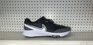 Nike Air Zoom Infinity Tour NEXT% Mens Golf Shoes Spikes Size 9.5 Black White - Picture 1 of 8