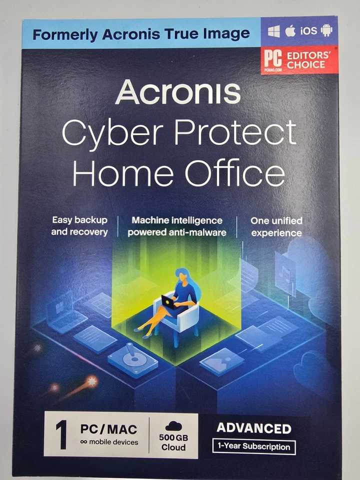 Acronis Cyber Protect Home Office Essentials Box Pack (1Jahr, 1 Computer) (HOEAA1UKS)