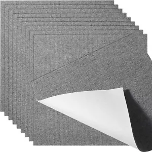 24x24" Peel&Stick Carpet Tiles Soft Padded Self-Adhesive 9Tiles Indoor/Outdoor - Picture 1 of 7