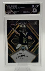 Jake Haener Auto 2023 Wild Card Auto Mania Rainbow FB Black 1/2 DGA 9 Auto 10 - Picture 1 of 3