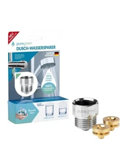 Puregreen Wassersparer Messing für die Dusche Spart bis zu 50% Wasser Chrome NEU - Bild 1 von 1