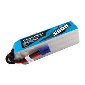Gens Ace 5500mAh 6S 60C 22.2V G-Tech Lipo Battery Pack With EC5 Plug - Picture 1 of 5
