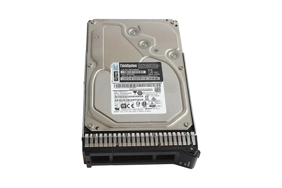 Lenovo 00YK033 7.2k 12Gb SAS Festplatte 3.5" 6TB / mit Caddy - Bild 1 von 1
