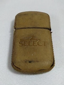 Vintage Winston Select Leder umwickelt Zigarettenanzünder Werbung Flip Top - Bild 1 von 9