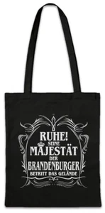 Seine Majestät Der Brandenburger Hipster Bag Stofftasche Stoffbeutel Cottbus - Picture 1 of 1