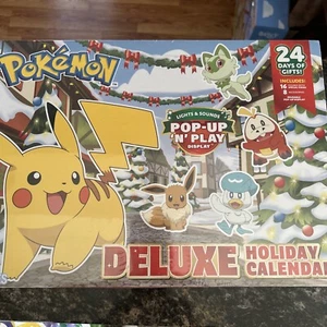 New Pokemon Happy Holidays Deluxe Holiday Advent Calendar Pop Up N Play Display - Picture 1 of 5