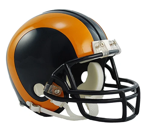 LOS ANGELES RAMS 1981-99 THROWBACK MINI NFL FOOTBALL HELMET Cover