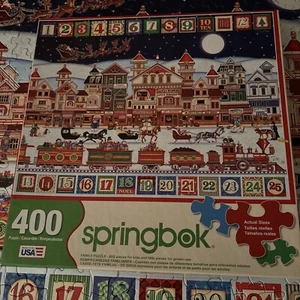 Springbok - “AND TO ALL A GOODNIGHT” 400 Pc Christmas Family Puzzle - Complete - Picture 1 of 9