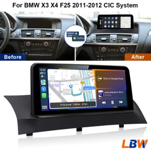 10.25'' Linux Screen Android Auto Carplay Radio For BMW X3 X4 F25 2011 2012 CIC - Picture 1 of 12