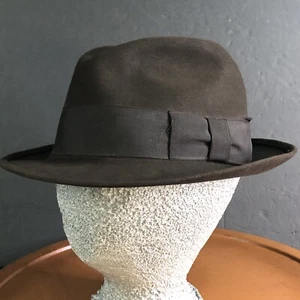 Vintage Royal Stetson Hut 1900’s Matthews Miller Fedora braun 6,5 John B Stetson - Bild 1 von 17