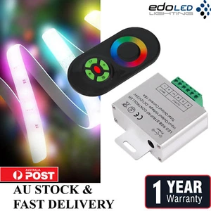5050 3528 RGB 12V 24V DC LED STRIP LIGHT RF Remote Touch Controller Dimmer 18A - Picture 1 of 7