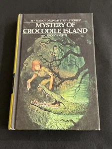 NANCY DREW #55: MYSTERY OF CROCODILE ISLAND by Carolyn Keene 1980's Printing - Picture 1 of 7