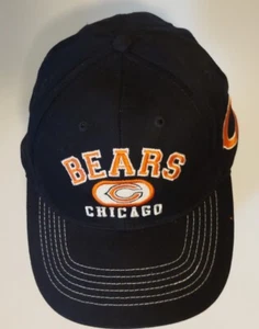 NFL Bears C Chicago Cap Hat Adjustable Black Orange - Picture 1 of 7