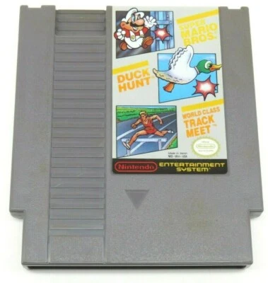 Super Mario Bros./Duck Hunt/Track Meet (NES, 1990) By Nintendo (Cartridge Only)  - Image 1 of 4