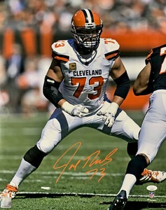 Foto firmada 16x20 del futuro miembro del Salón de la Fama de Cle Browns Joe Thomas #3 AUTO - JSA - Imagen 1 de 1
