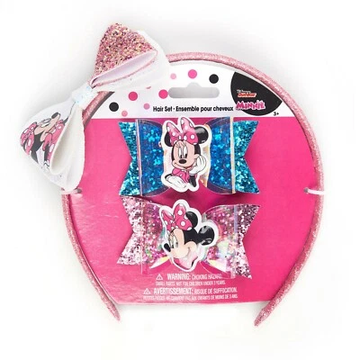 Disney Junior Minnie Mouse Hair Set, 3 Pieces - New - Image 1 of 3