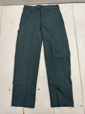 Pantalones de trabajo chinos de pierna recta verde abeto rojo Kap para hombre talla 34x34 Foto 1 de 4