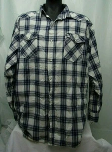 Red Head Men's Dress Western Shirt Size 2XLT Blue Plaid Button Down Long Sleeve - Picture 1 of 8