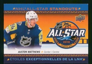 AUSTON MATTHEWS 2018-19 UPPER DECK TIM HORTONS NHL ALL STAR STANDOUTS 18-19 4962 - Picture 1 of 2