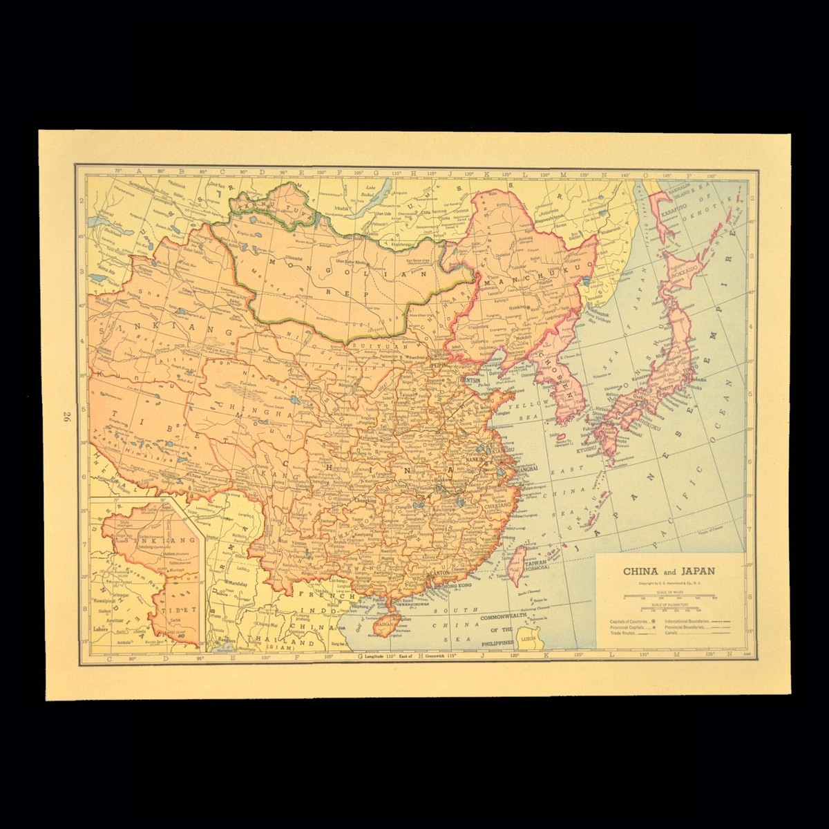 古色古香的亚洲地图及地图册1940-1949 日期范围| eBay
