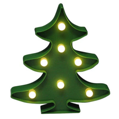 Árbol de Navidad Lámpara LED Decoración Independiente 22cm Carpa Fiesta Art Hogar Deco Foto 1 de 4
