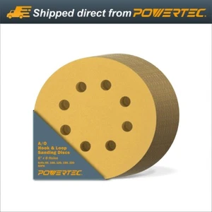 Powertec Hook&Loop 8 Loch Scheiben 6" sortiert Schwingschleifer Rundpapier 44200XG-50 - Bild 1 von 7