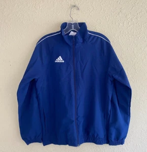 Adidas Big Boys Full Zip Track Jacket Navy Size Large - Picture 1 of 3