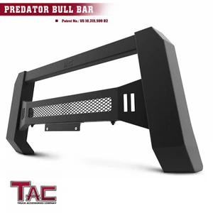 TAC Mesh Modular Bull Bar for 22-24 Toyota Tundra Front Brush Bumper Guard Black - Picture 1 of 7