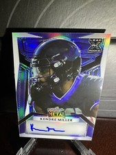 2023 Kendre Miller Leaf Metal Blue Prismatic Portrait #PA-KM1 6/6