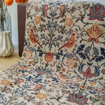 William Morris Strawberry Thief French Jacquard Tapestry Upholstery Fabric DIY - Image 1 of 4