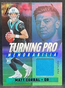 2022 Panini MATT CORRAL (RC) Panthers Turning Pro Swatch - Picture 1 of 2