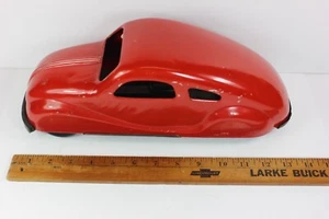 Vintage 1946 NY-LINT #600 AMAZING Car Pressed Steel Windup 13 3/4" long - Picture 1 of 11