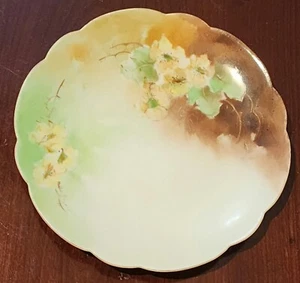 Rosenthale Bavaria Antique Hand Painted Floral Plate Signed by Artist 1909 - Picture 1 of 5