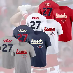 HOT - Mike Trout #27 Los Angeles Angels City Connect Player Name & Number Gift - Picture 1 of 11