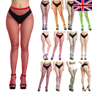 Christmas Coloured Tights Womens Santa Elf Fancy Dress Xmas Dance Party UK 6-16 - Picture 1 of 49