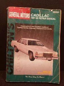 Chilton's General Motors Cadillac 1967-1989 Repair Manual - Picture 1 of 3