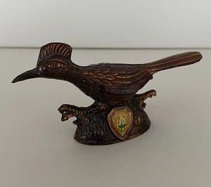 Roadrunner Bronze Brass Bird Figurine Paperweight - Arizona - Picture 1 of 1