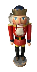 Vintage Vero Aus Seiffen Christmas Nutcracker Nussknacker soldier 13" - Picture 1 of 7