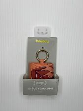 Heyday Faux Leather Earbud Case Cover Fits Airpods Gen 1 & Gen 2